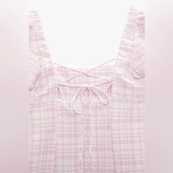 Zara Textured Midi Dress XS - Picture 7 of 7